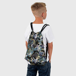 Рюкзак-мешок Узор для рыбака, цвет: 3D-принт — фото 2