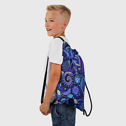 Рюкзак-мешок Цветочная роспись, цвет: 3D-принт — фото 2