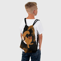 Рюкзак-мешок Кошачья Йога - Взрыв, цвет: 3D-принт — фото 2