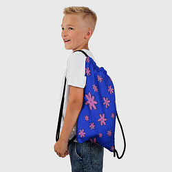 Рюкзак-мешок Цветочки рисованные, цвет: 3D-принт — фото 2