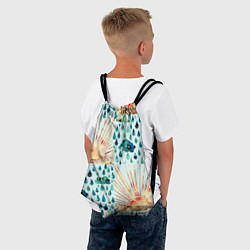 Рюкзак-мешок Осенний паттерн: Дождь и солнце, цвет: 3D-принт — фото 2