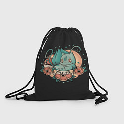 Рюкзак-мешок Тату Бульбазавр, цвет: 3D-принт