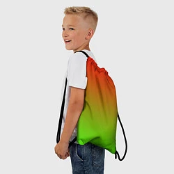 Рюкзак-мешок Градиент Яблоко, цвет: 3D-принт — фото 2