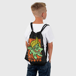 Рюкзак-мешок Хитрый Бульбазавр, цвет: 3D-принт — фото 2