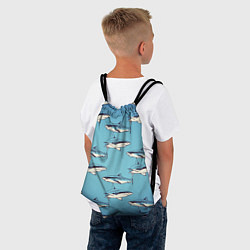 Рюкзак-мешок Акулы Паттерн, цвет: 3D-принт — фото 2