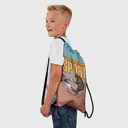 Рюкзак-мешок Медведь экстремальный спорт, цвет: 3D-принт — фото 2