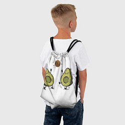 Рюкзак-мешок Любимые авокадо, цвет: 3D-принт — фото 2