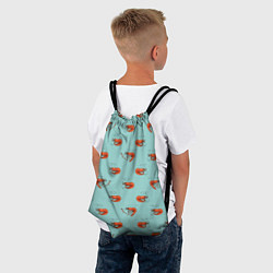 Рюкзак-мешок Креветки паттерн, цвет: 3D-принт — фото 2