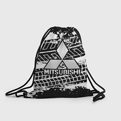 Рюкзак-мешок MITSUBISHI СЛЕДЫ ШИН, цвет: 3D-принт
