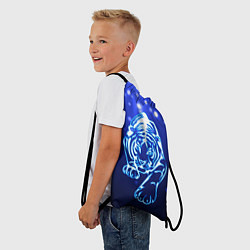 Рюкзак-мешок Неоновый тигр, цвет: 3D-принт — фото 2