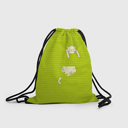 Рюкзак-мешок Котик запутался в нитках, цвет: 3D-принт