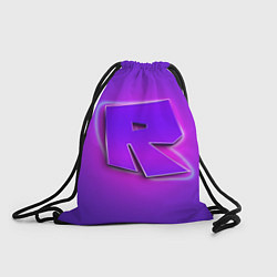 Рюкзак-мешок ROBLOX NEON LOGO РОБЛОКС, цвет: 3D-принт