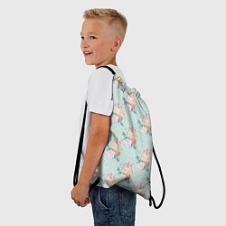 Рюкзак-мешок Милые Единороги - девочки, цвет: 3D-принт — фото 2