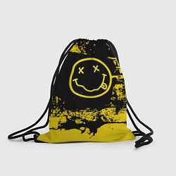 Рюкзак-мешок Нирвана Гранж Nirvana Smile, цвет: 3D-принт