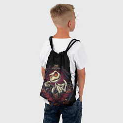 Рюкзак-мешок Скелет Хэллоуин, цвет: 3D-принт — фото 2