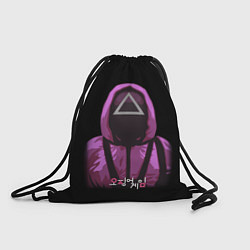 Рюкзак-мешок Squid Game Triangle Guy, цвет: 3D-принт