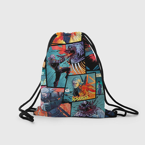 Мешок для обуви Ведьмак The Witcher комикс / 3D-принт – фото 2