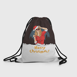 Рюкзак-мешок Снегурка Merry Christmas, цвет: 3D-принт