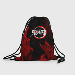 Рюкзак-мешок Клинок рассекающий демонов пламя, цвет: 3D-принт
