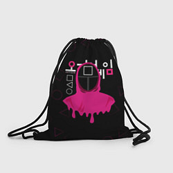 Рюкзак-мешок ИГРА В КАЛЬМАРА SQUID GAME СТРАЖНИК, цвет: 3D-принт