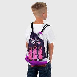 Рюкзак-мешок Трое из сериала Игра в кальмара, цвет: 3D-принт — фото 2