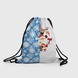Рюкзак-мешок Подарок от Санты, цвет: 3D-принт