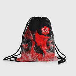 Рюкзак-мешок Чёрный клевер: Пламя, цвет: 3D-принт