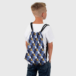 Рюкзак-мешок Ёлочки - Снежинки, цвет: 3D-принт — фото 2