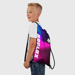 Рюкзак-мешок Роблокс лого х эмблема, цвет: 3D-принт — фото 2