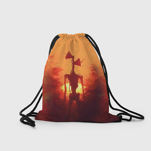 Мешок для обуви СИРЕНОГОЛОВЫЙ НА ЗАКАТЕ / 3D-принт – фото 2