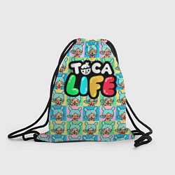 Рюкзак-мешок Toca Boca logo Тока Бока Рита, цвет: 3D-принт