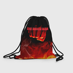 Рюкзак-мешок Кулак One Punch-Man в огне, цвет: 3D-принт