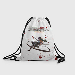 Рюкзак-мешок Атака Микаса с брызгами - Атака на титанов, цвет: 3D-принт