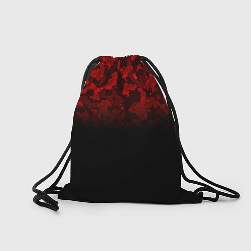 Мешок для обуви BLACK RED CAMO RED MILLITARY / 3D-принт – фото 2