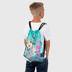 Рюкзак-мешок Hatsune Miku Мику Хацунэ, цвет: 3D-принт — фото 2