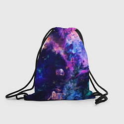 Рюкзак-мешок НЕОНОВЫЕ КОСМОС NEON SPACE, цвет: 3D-принт