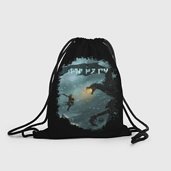 Рюкзак-мешок TES SKYRIM FIGHT DRAGON, цвет: 3D-принт