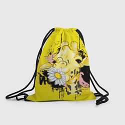 Рюкзак-мешок Жирафа с герберой, цвет: 3D-принт