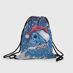 Рюкзак-мешок Merry Christmas Счастливого Рождества Skull, цвет: 3D-принт