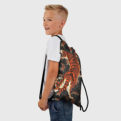 Рюкзак-мешок Тигр-хищник, цвет: 3D-принт — фото 2