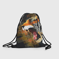 Рюкзак-мешок Тигр в гневе, цвет: 3D-принт