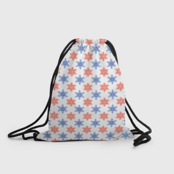 Рюкзак-мешок Снежинки паттернsnowflakes pattern, цвет: 3D-принт