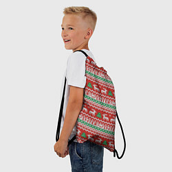 Рюкзак-мешок Deer Christmas Pattern, цвет: 3D-принт — фото 2