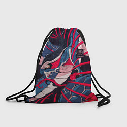 Рюкзак-мешок Самурай Якудза, змей, скелет, цвет: 3D-принт
