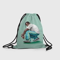 Рюкзак-мешок Мятный АСАП, цвет: 3D-принт