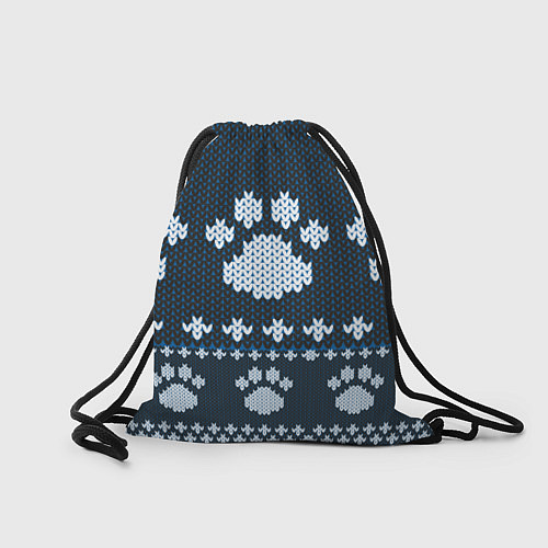 Мешок для обуви Вязанные тигровые лапки / 3D-принт – фото 2