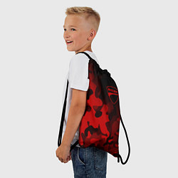 Рюкзак-мешок DUCATY RED MILITARY ДУКАТИ МИЛИТАРИ, цвет: 3D-принт — фото 2