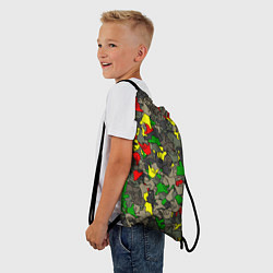 Рюкзак-мешок Раста-камуфляж, цвет: 3D-принт — фото 2
