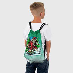 Рюкзак-мешок Санта дедок, цвет: 3D-принт — фото 2