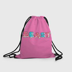 Рюкзак-мешок Mr Beast Donut Pink edition, цвет: 3D-принт